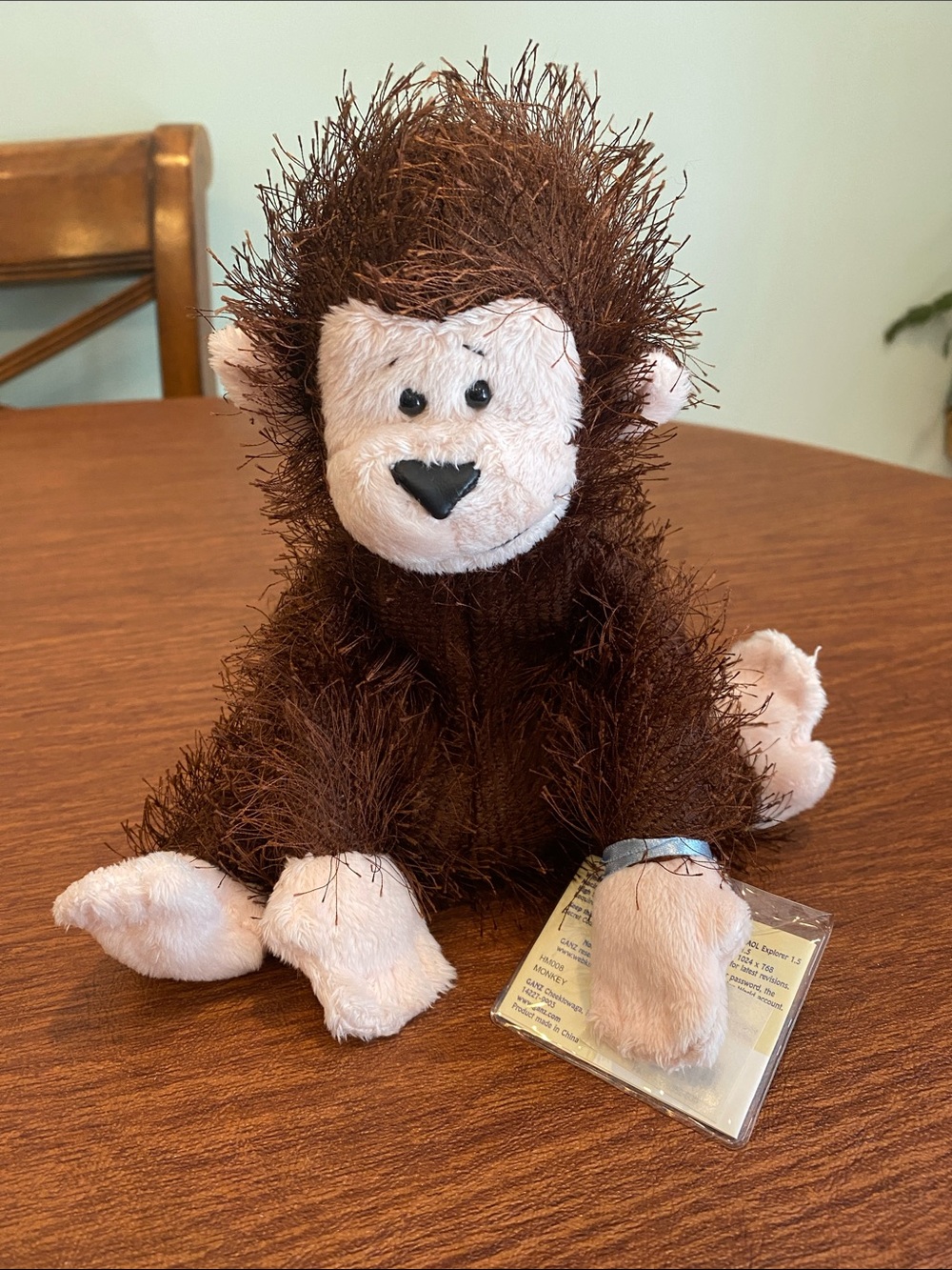 Webkinz monkey NWT